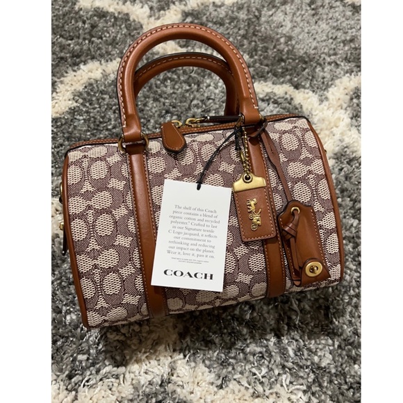 NWT Coach Satchel in Signature Textile Jacquard - Picture 7 of 8